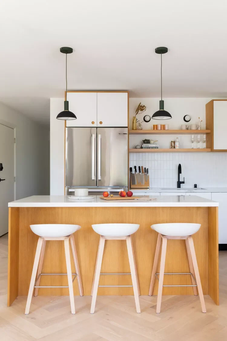 38 Compact Kitchen Island Solutions That Transform Your Small Space Warm It Up with Wood
