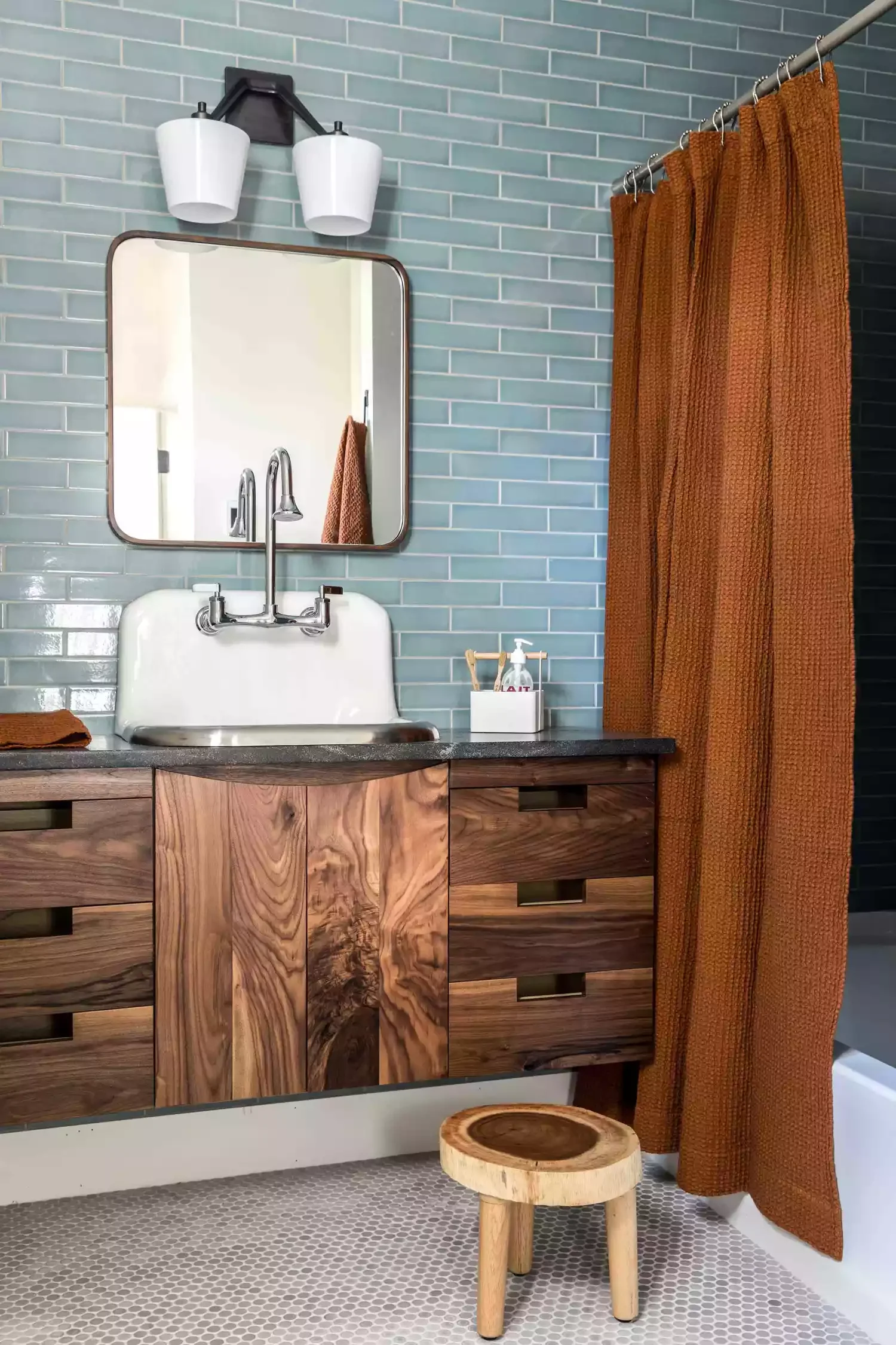 32 Shower Curtain Ideas to Transform Your Bathroom with Maximum Style 15 Warm It Up