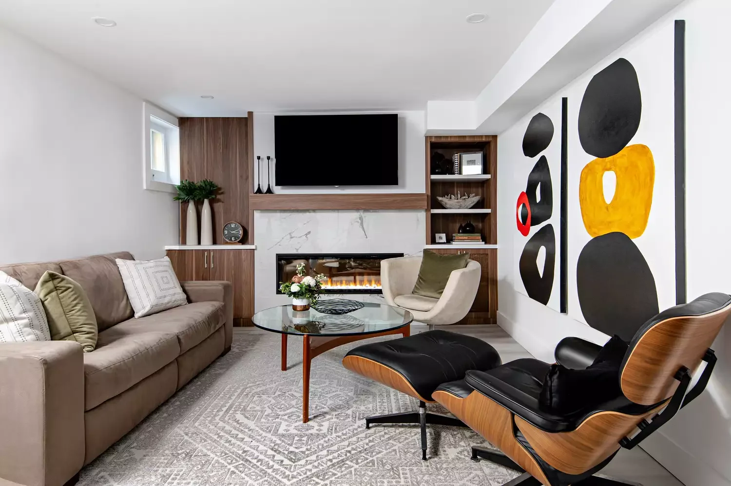 21 Electric Fireplace Ideas That'll Transform Your Living Space 10 Warm Up a Modern Basement