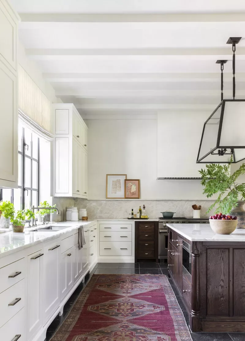58 Creative Kitchen Decorating Ideas to Transform Your Space with Style Warm the Floor With a Rug