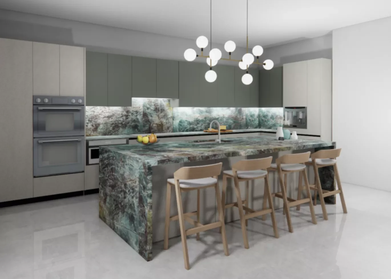 101 Kitchen Island Ideas That Will Transform Your Cooking Space 89 Waterfall Kitchen Island
