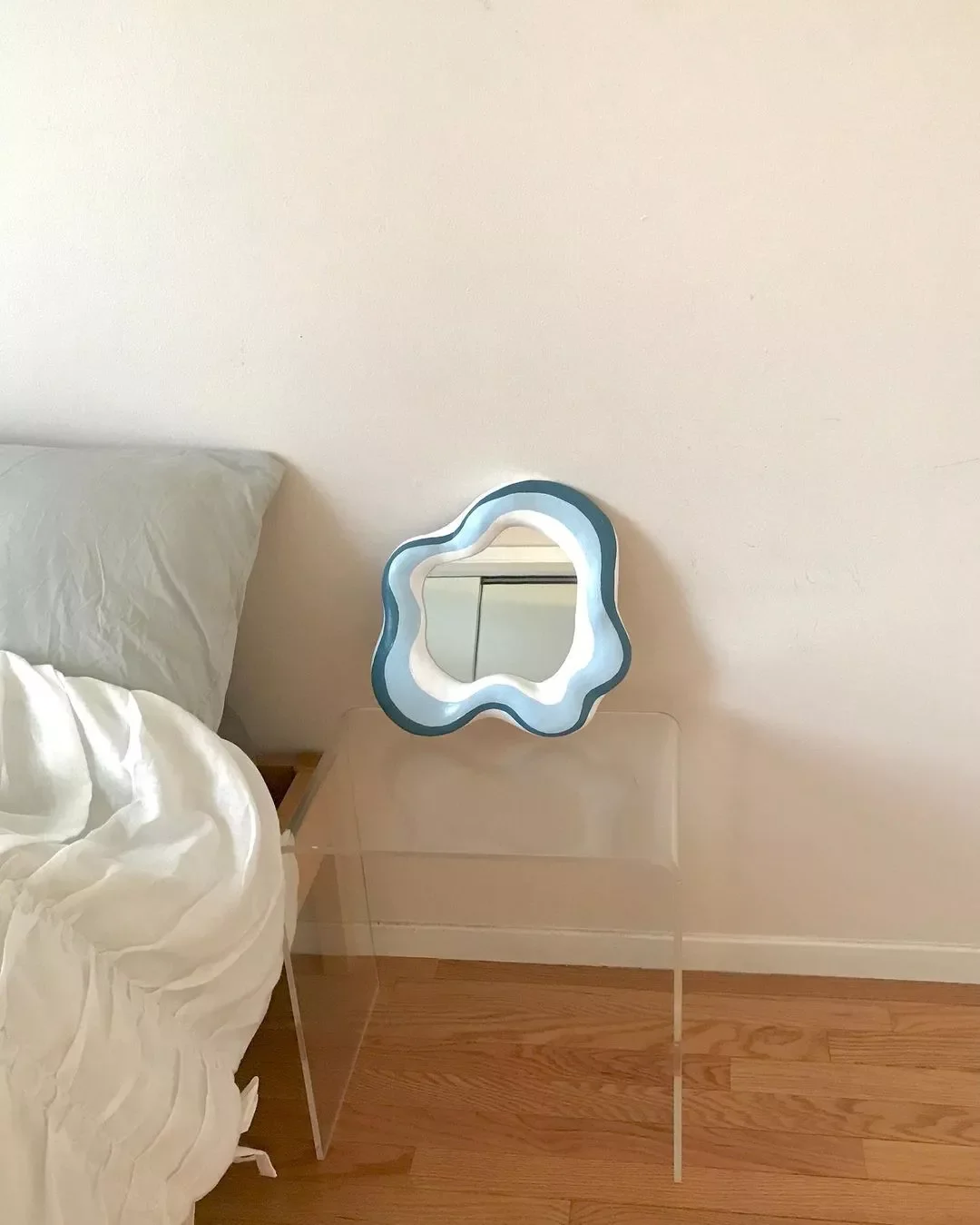 72 Budget-Friendly DIY Home Decor Ideas for Every Skill Level Wavy Mirror