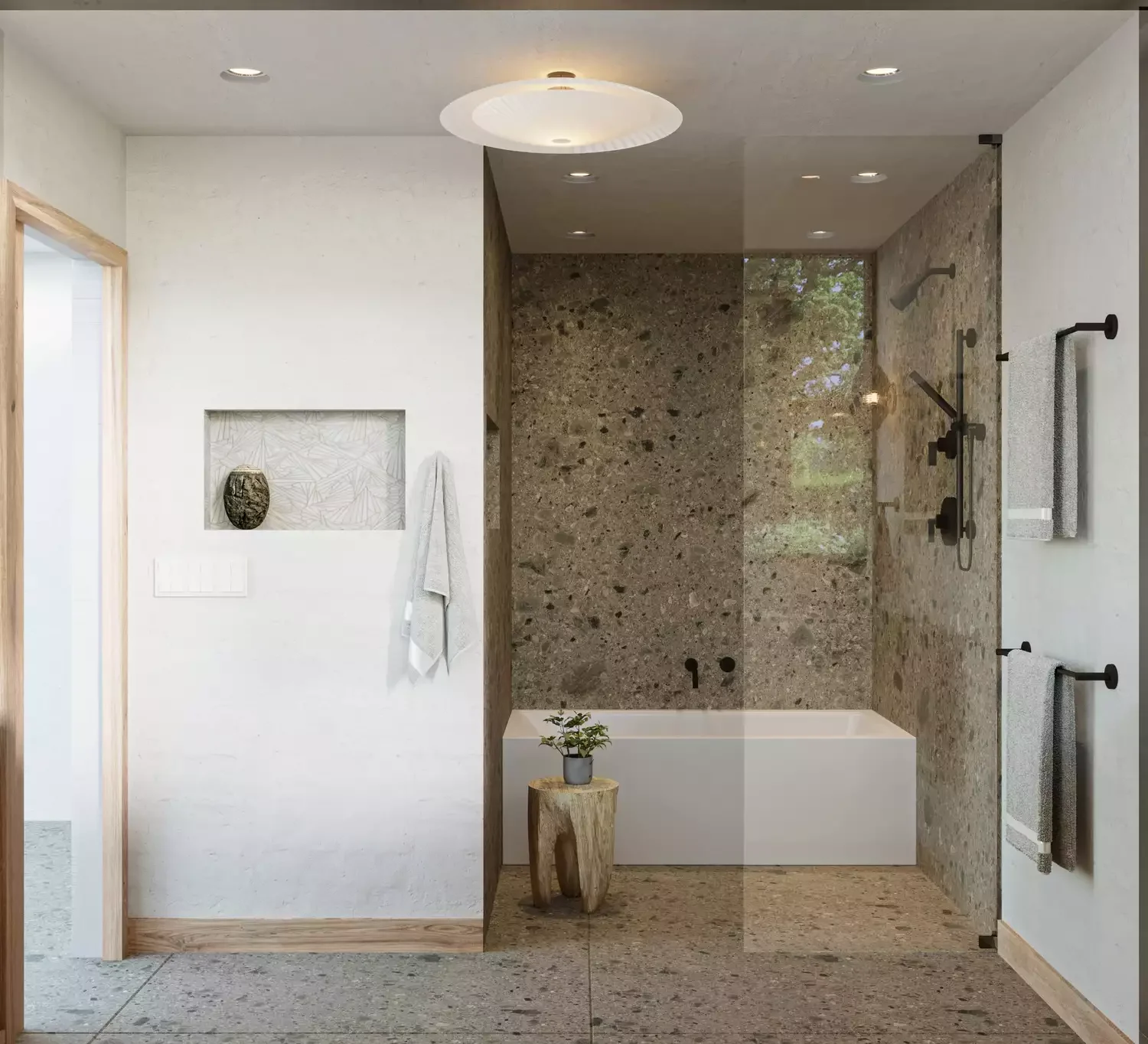 33 Japandi Bathroom Ideas for Ultimate Zen Transformation Wet Room Layout