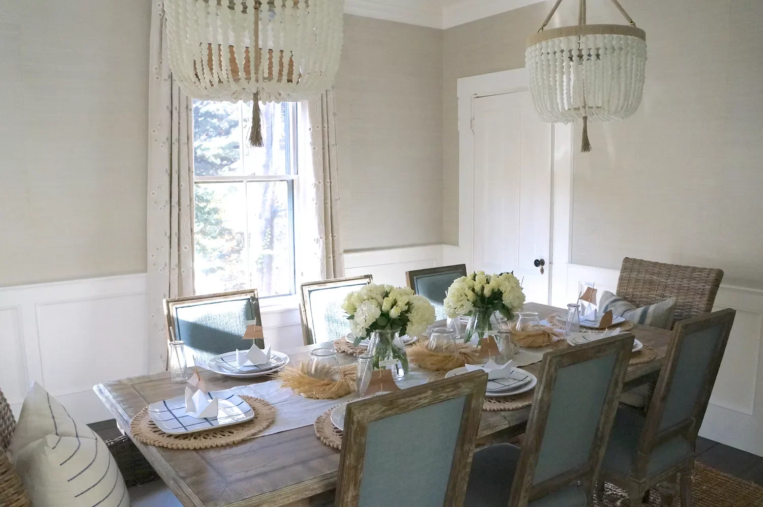 55 Stunning Thanksgiving Décor Ideas to Transform Your Home with Style 54 Wheat Table Wreaths