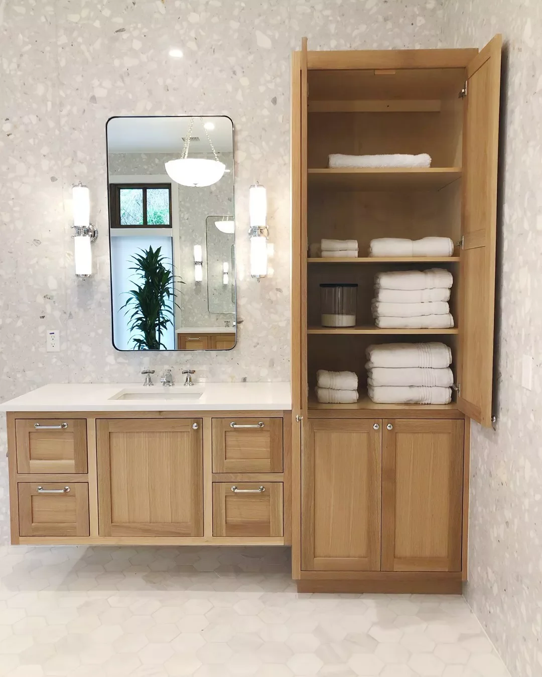 Transform Your Bathroom Closet: 23 Smart Organization Ideas That Actually Work When in Doubt, Choose White