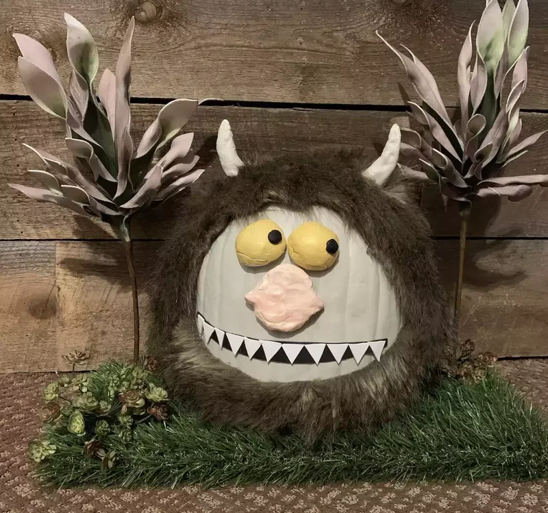 90 Creative Halloween Pumpkin Decorating Ideas to Try This Season 44 Where the Wild Things Are Pumpkin