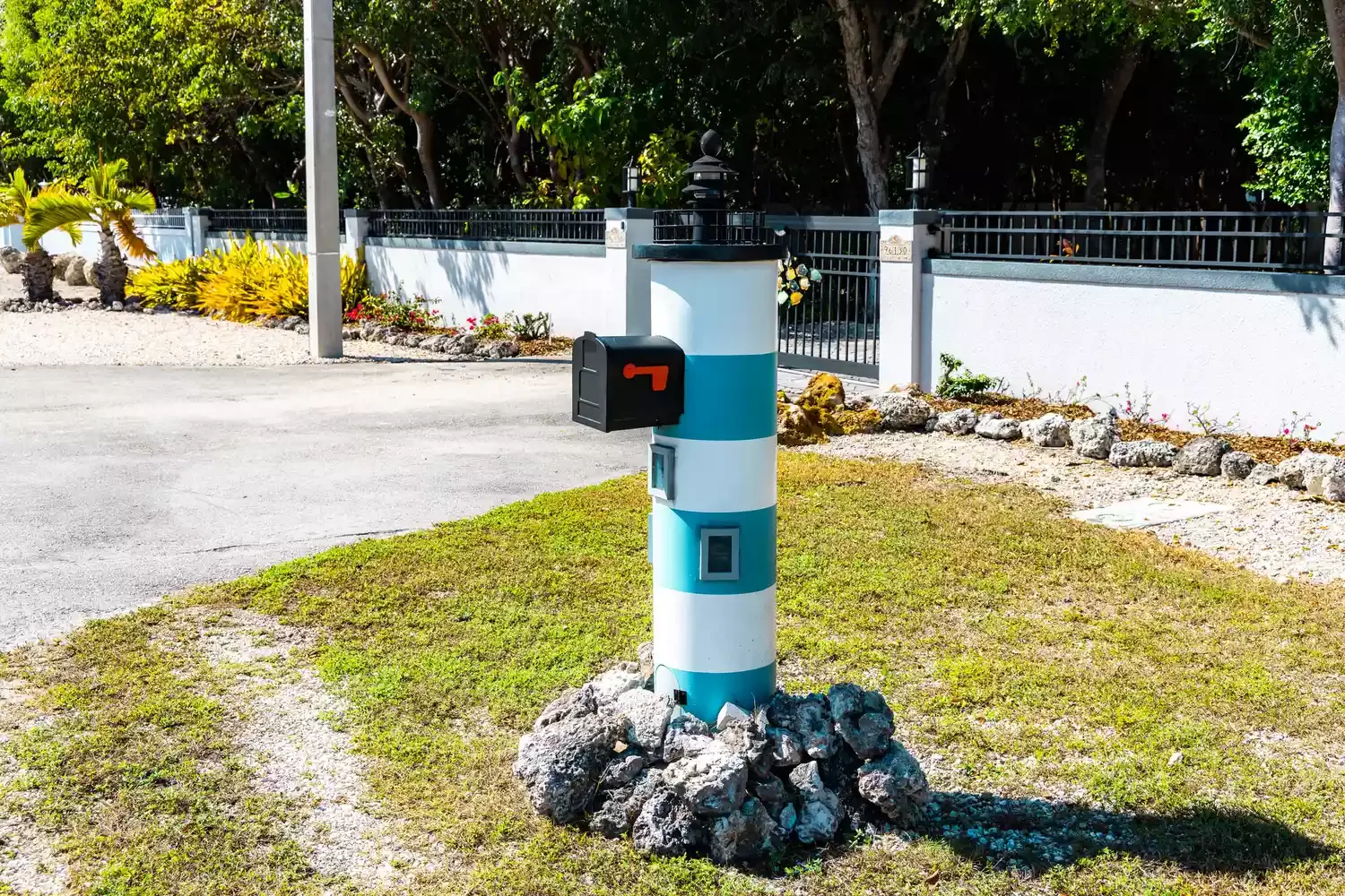 Whimsical Lighthouse Post