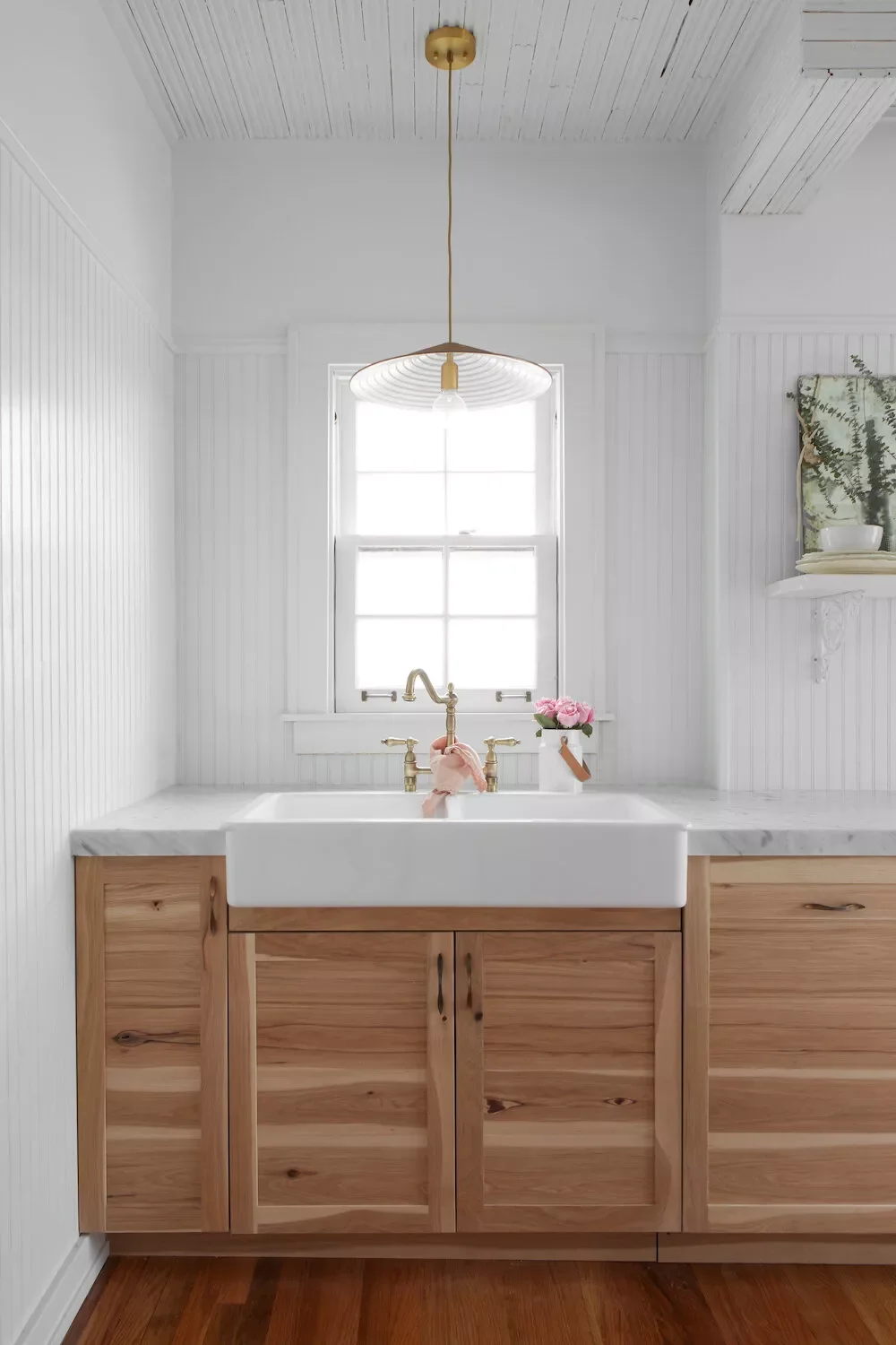 37 White Backsplash Ideas That Transform Any Kitchen Style White Beadboard Backsplash