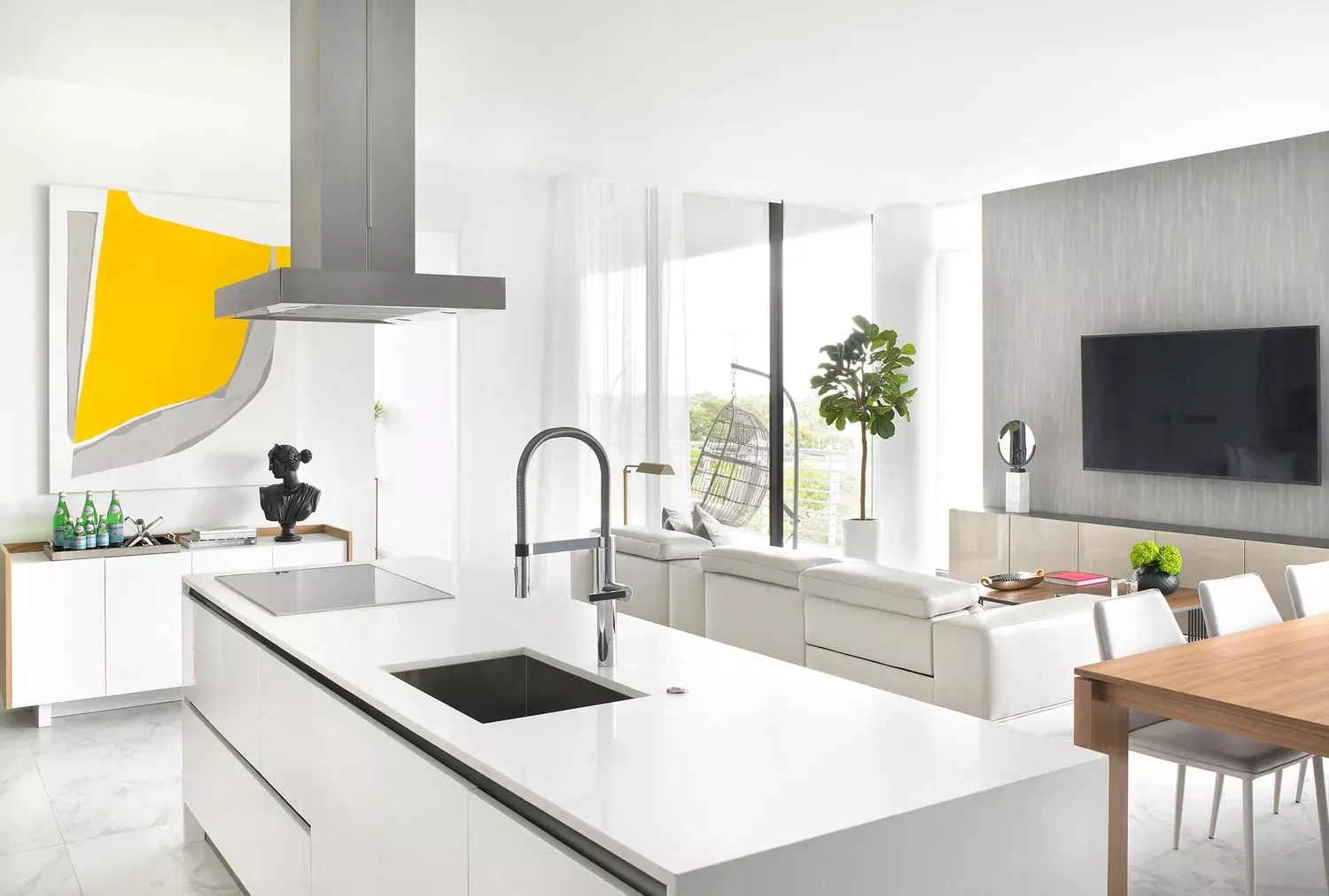 59 Timeless White Kitchen Design Ideas That Never Go Out of Style White Kitchen Wall Art
