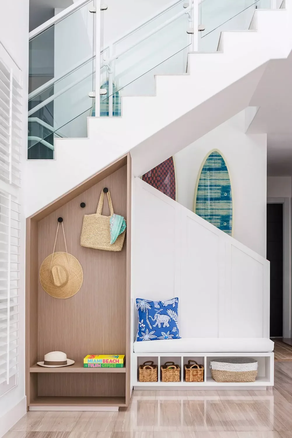 34 Stunning Stair Railing Designs That Transform Your Home 26 White Metal and Glass Railing