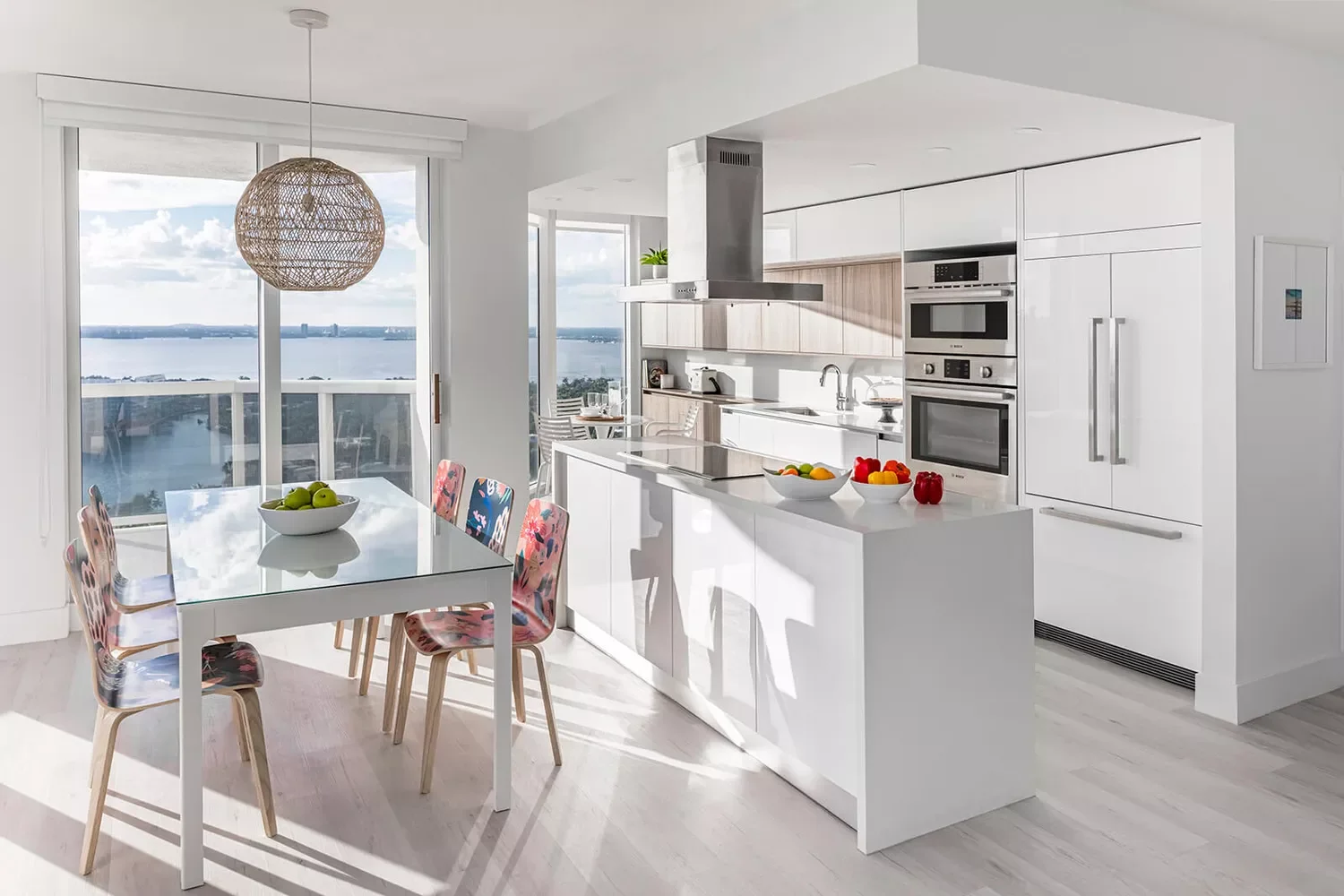 59 Timeless White Kitchen Design Ideas That Never Go Out of Style White Open-Plan Kitchen