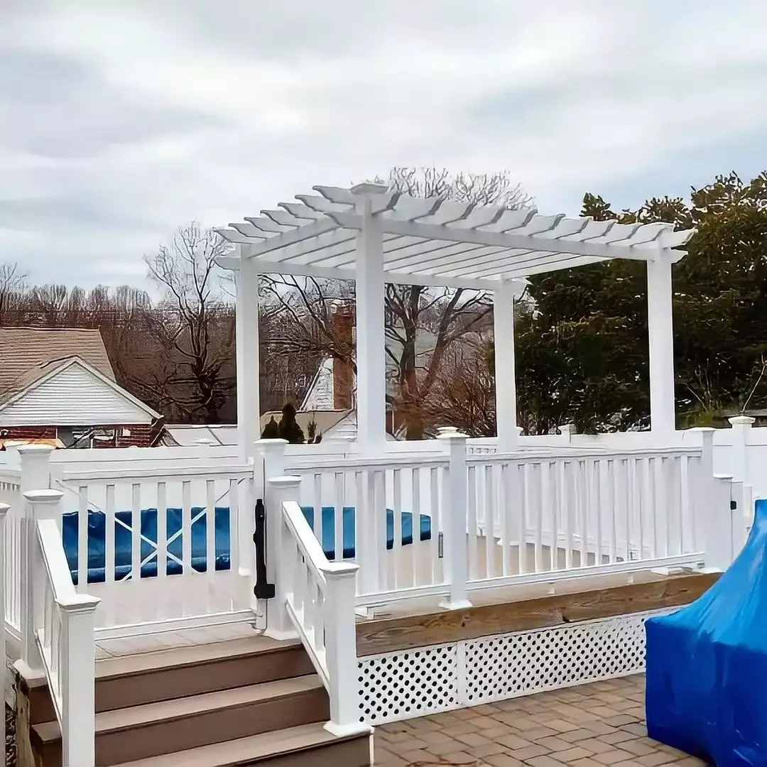 33 Stunning Deck Railing Ideas That Will Transform Your Outdoor Space 6 White Pool Deck Railing