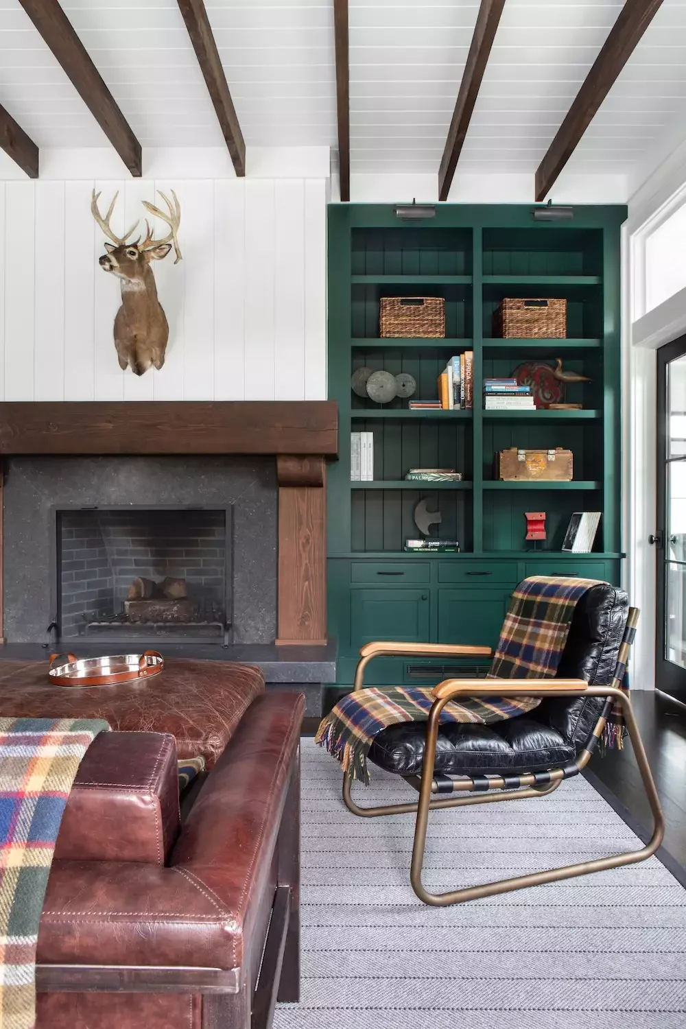 47 Stunning Shiplap Fireplace Designs That Transform Any Room From Traditional to Contemporary 34 White and Green Shiplap
