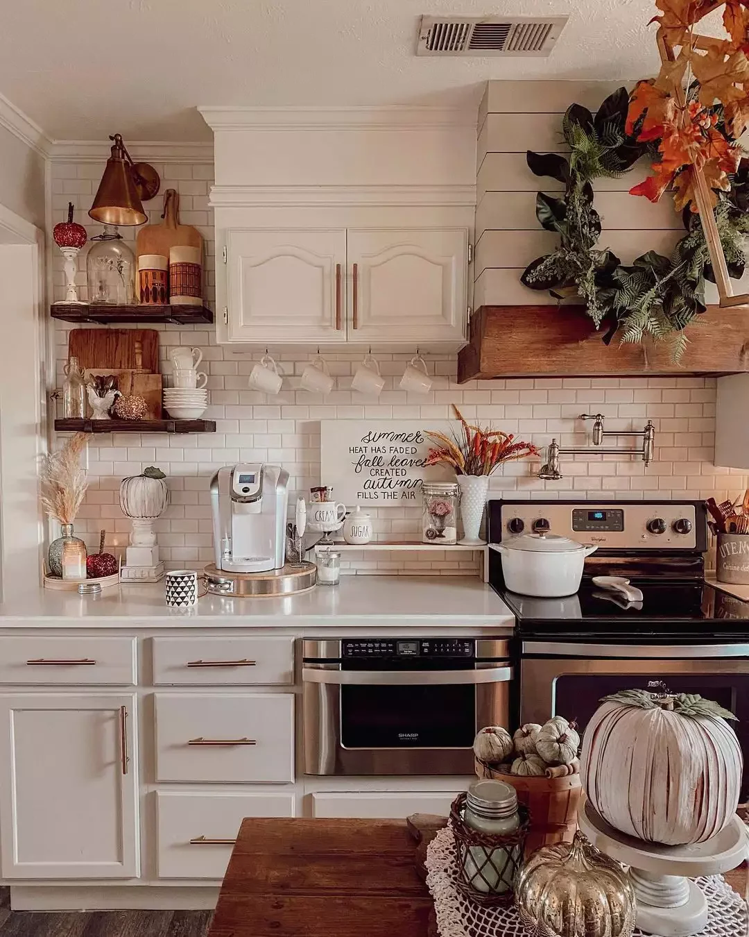 43 Stylish Coffee Bar Ideas That'll Transform Your Morning Routine White and Wood Coffee Bar