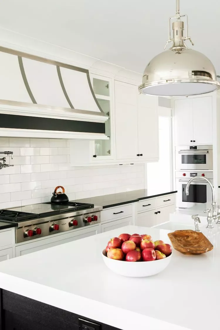 59 Timeless White Kitchen Design Ideas That Never Go Out of Style White with Silver Accents