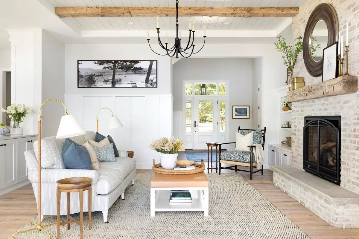 34 Stunning Painted Brick Fireplace Ideas to Transform Your Space 20 Whitewashed Brick Fireplace