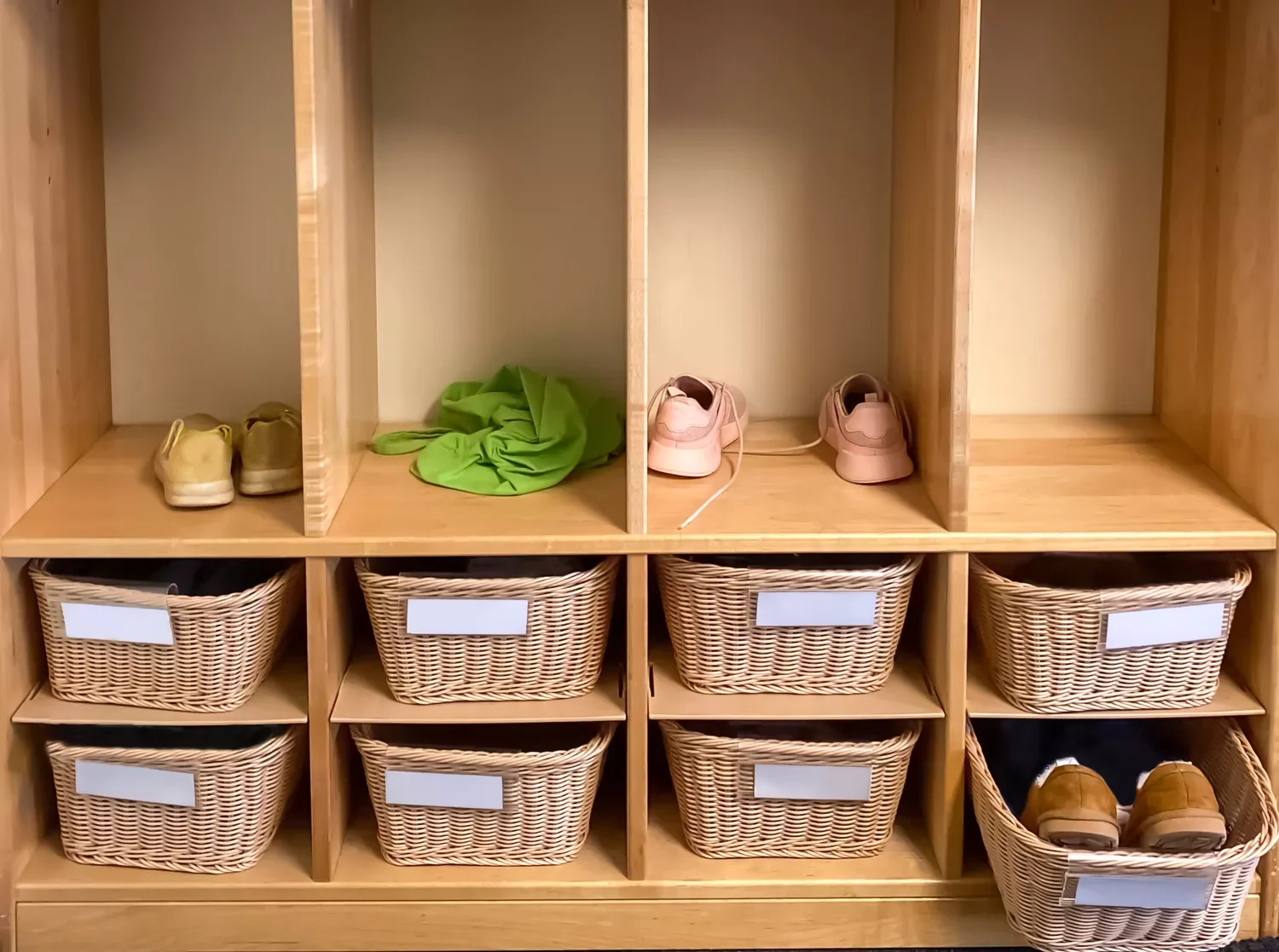 20 Brilliant Garage Shoe Storage Solutions That Actually Work Wicker Baskets