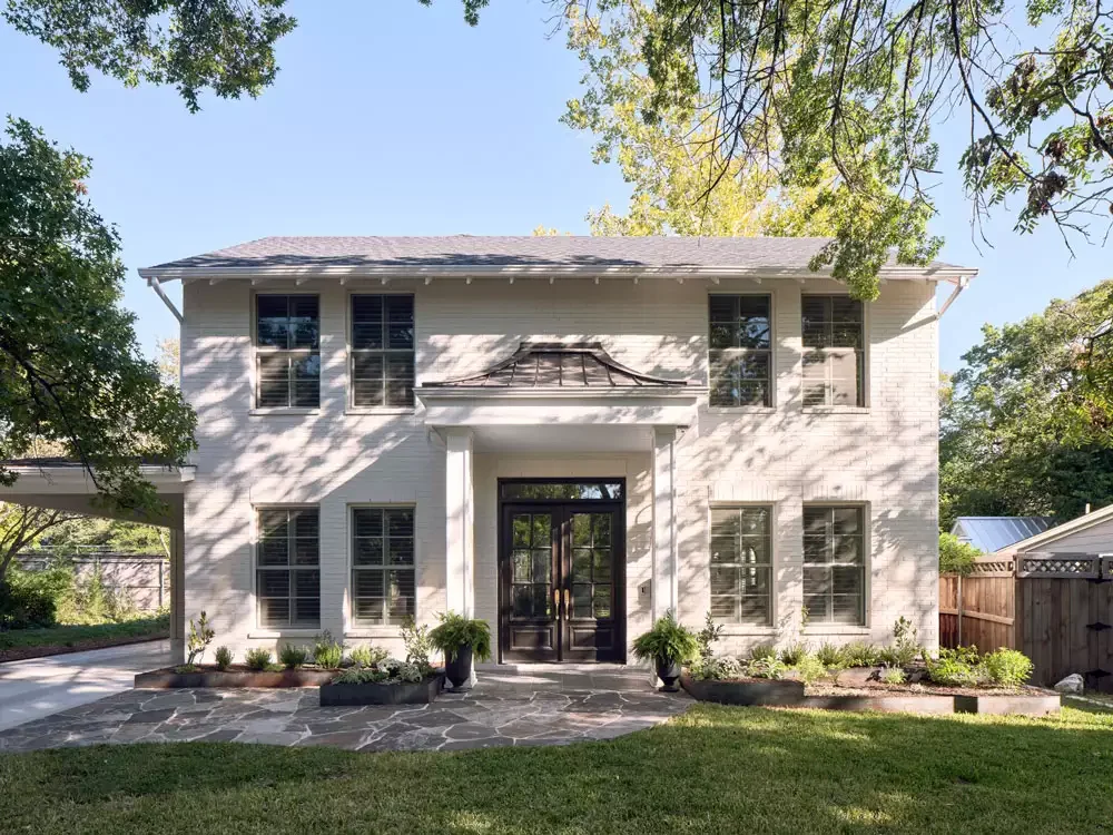 30 Front Walkway Ideas That Will Transform Your Home's First Impression Wide Flagstone Walkway