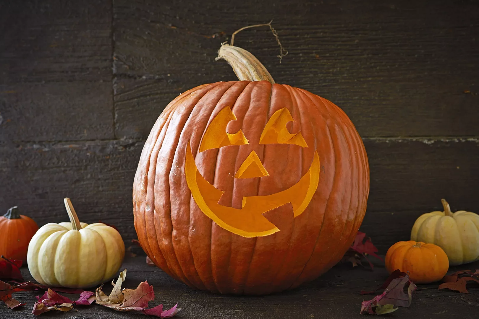 65 Free Pumpkin Carving Templates to Transform Your Porch 13 Wide Smile Stencil