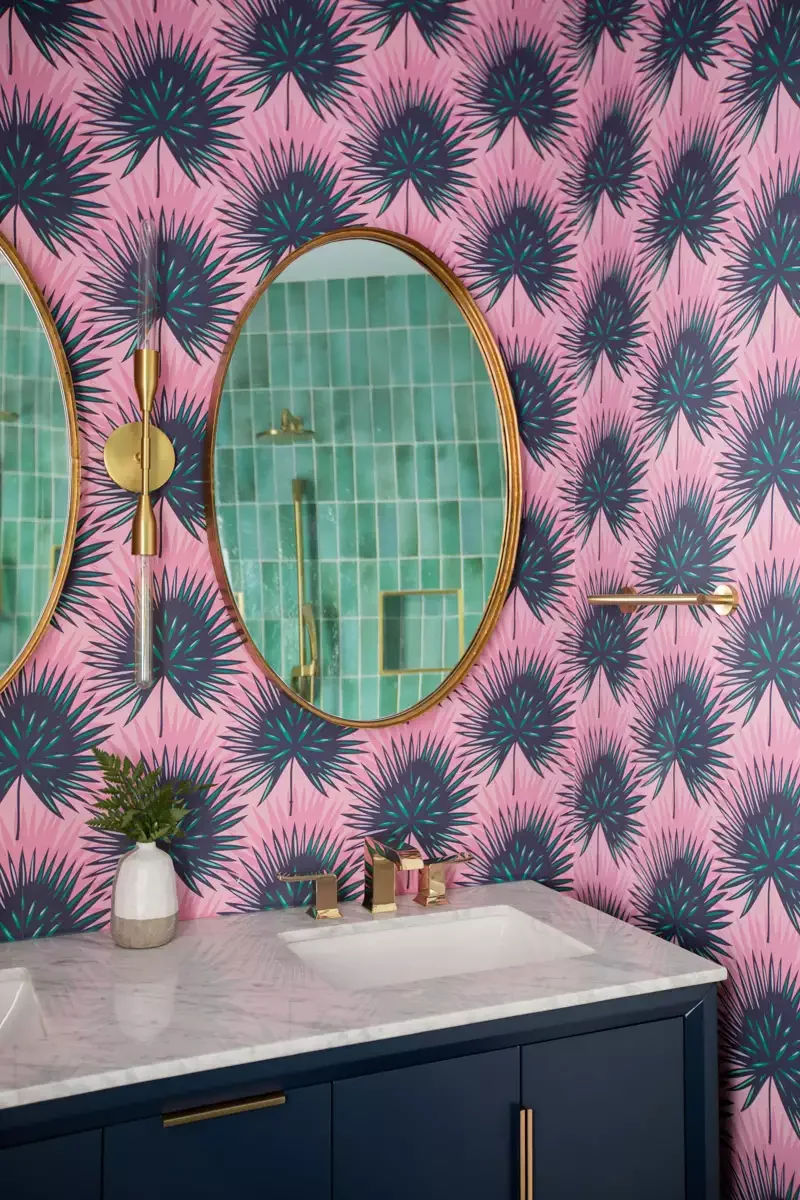 39 Stunning Bathroom Wallpaper Ideas That Will Transform Your Space 16 Wild Colorful Wallpaper