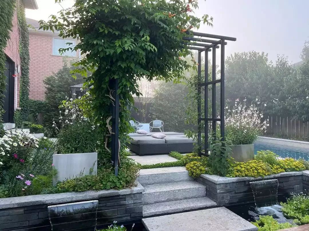 12 Beautiful Pergola Roof Designs That Will Transform Your Outdoor Living Space 6 Window Pane-Style Grid Pergola Roof