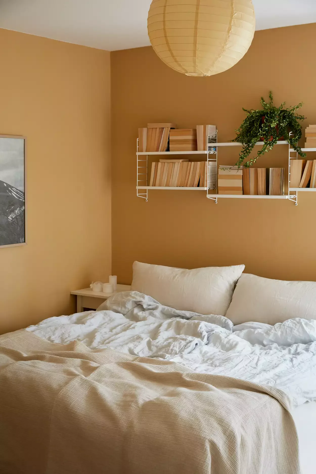 66 Creative Ways to Transform the Wall Above Your Bed Into a Stunning Focal Point Wire Shelving