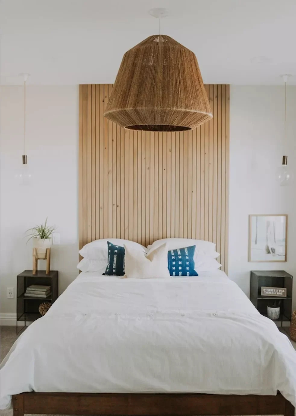 50 Fresh Wood Accent Wall Ideas That Feel Perfectly Modern 13 Wood Slat Headboard