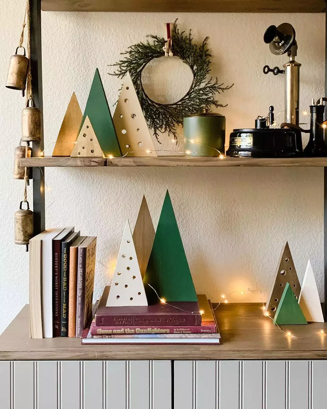 43 DIY Christmas Tree Ideas That Will Wow Your Holiday Guests Wood Tree Shelf Decor