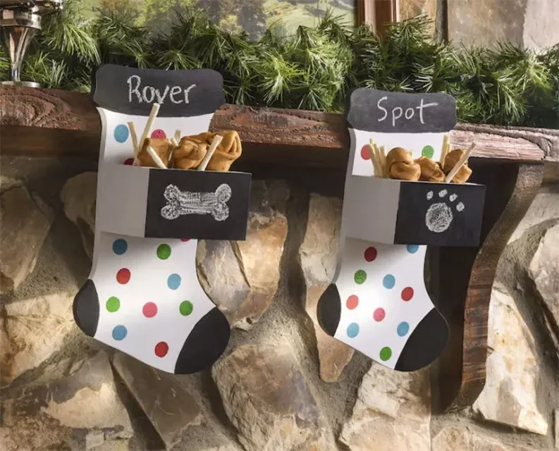 41 Creative DIY Christmas Stocking Ideas That Will Transform Your Holiday Decor 39 Wooden Dog Stockings