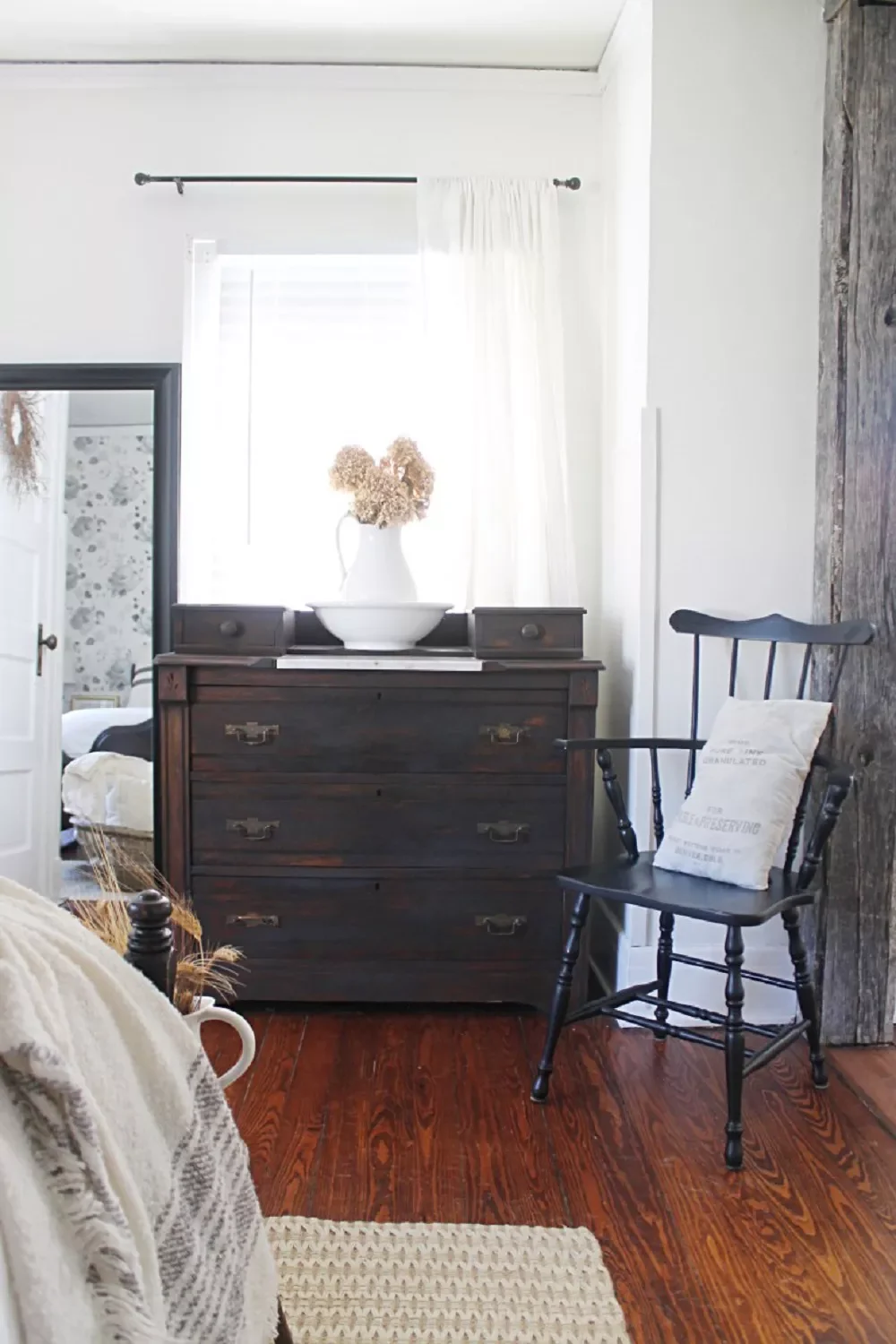 49 Stunning Farmhouse Bedroom Designs That Will Transform Your Space 37 Wooden Furniture