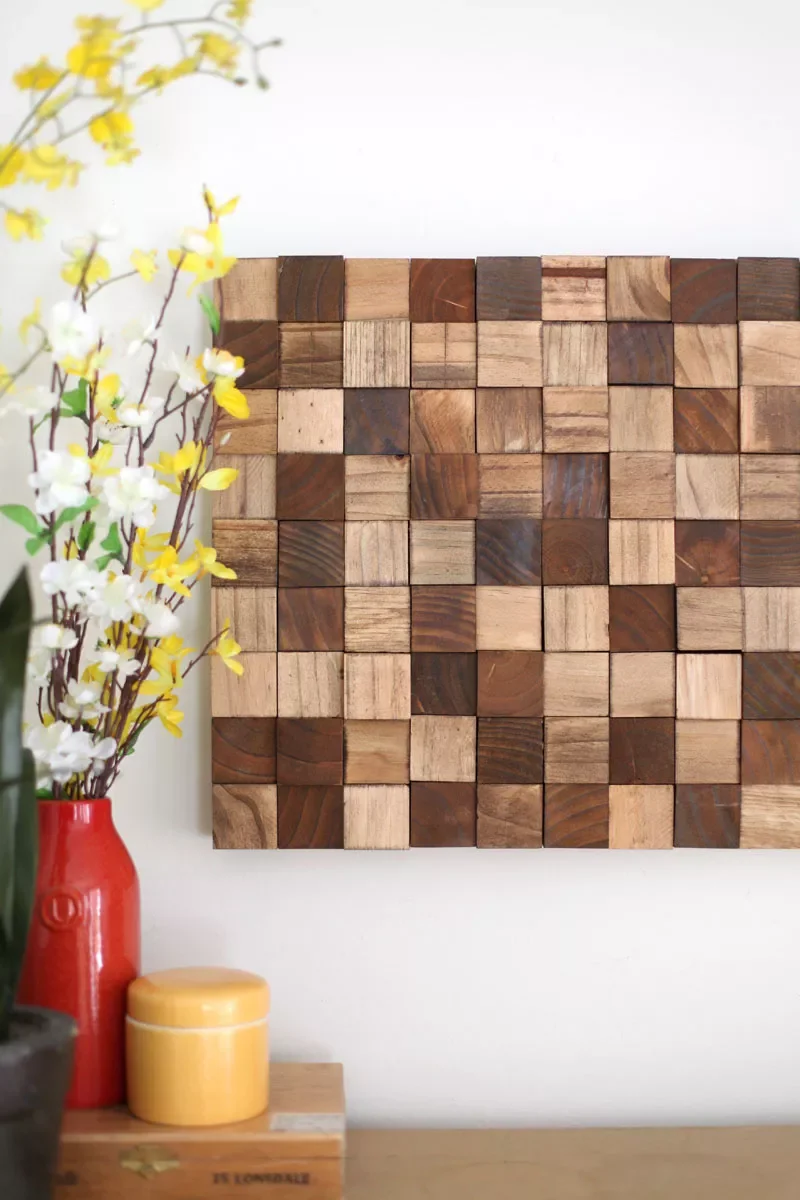 22 Creative DIY Mosaic Projects to Transform Your Home 10 Wooden Mosaic Wall Art