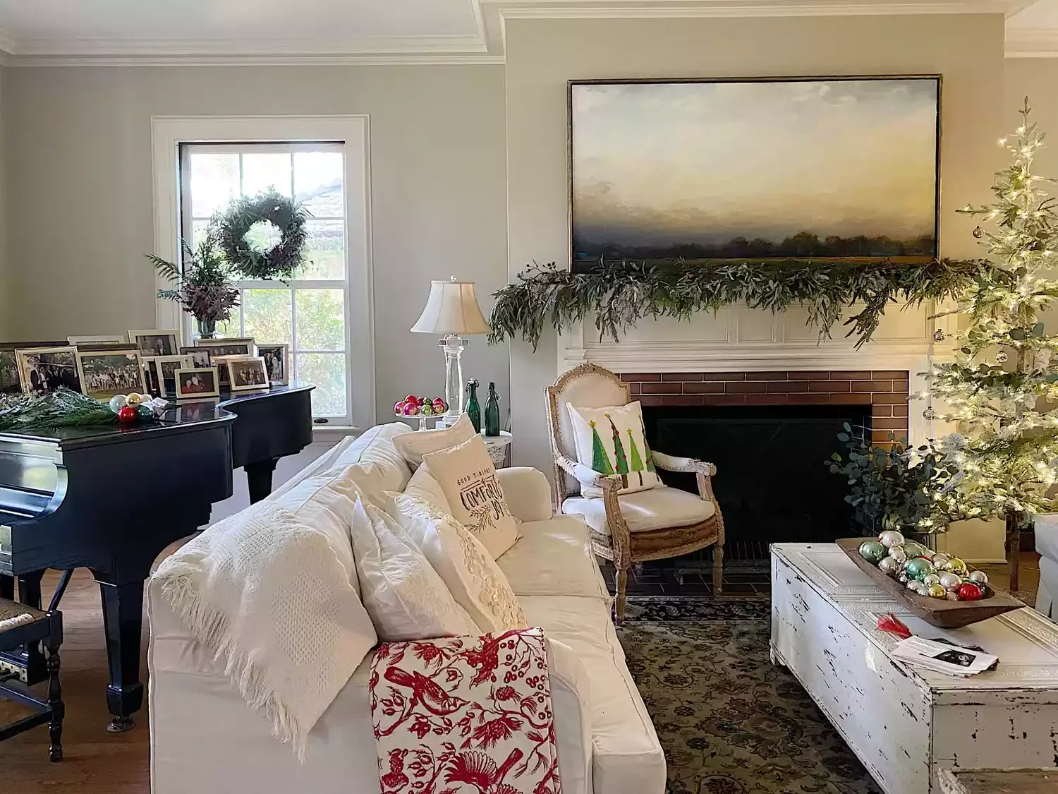 56 Magical Christmas Mantel Decorating Ideas to Transform Your Holiday Home 24 Work Around Existing Decor