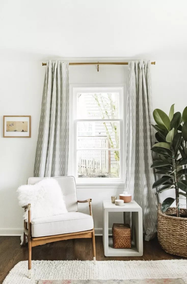 28 Rustic Curtain Ideas to Transform Your Home with Farmhouse Style 14 Work Sage Green Into the Mix