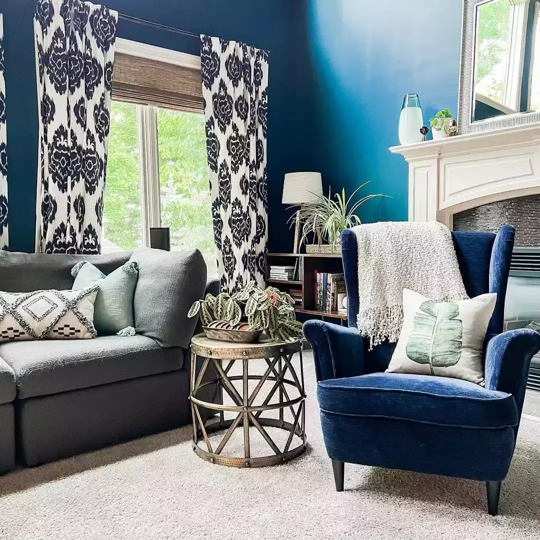 23 Stunning Blue and Gray Living Room Design Ideas You'll Love 19 Work in Green or Black
