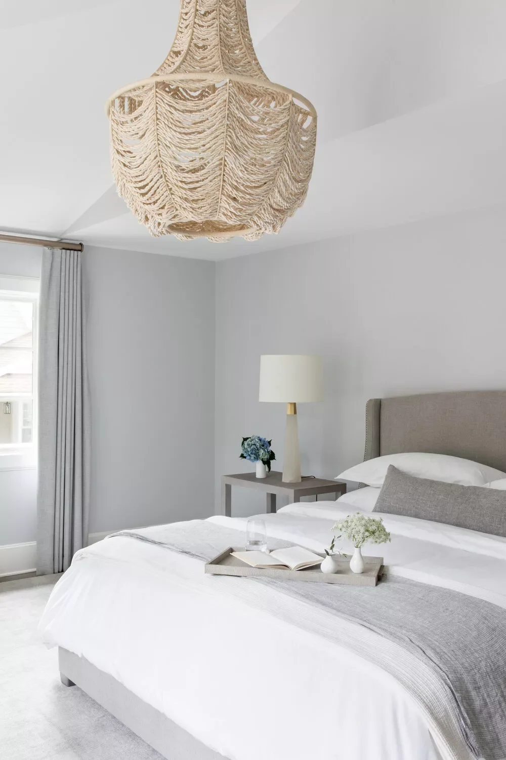 32 Stunning Gray and White Bedroom Ideas for a Classic Look That Never Goes Out of Style 20 Work in a Bit of Boho Style