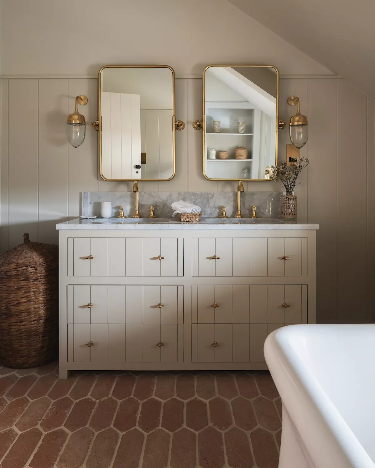 35 Creative Shiplap Half Wall Ideas That Transform Every Room 31 Work the Angles