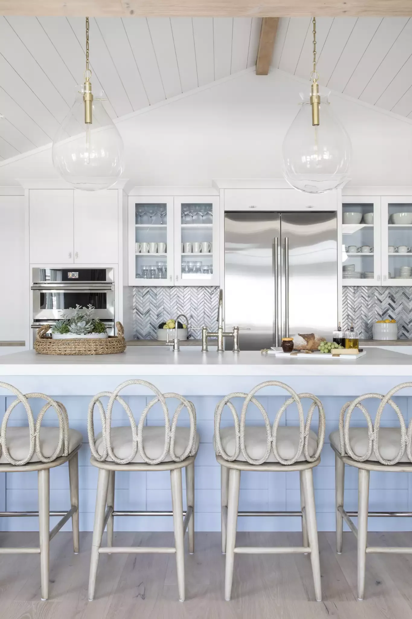 23 Stunning Kitchen Island Styling Ideas That Will Transform Your Space Woven Basket