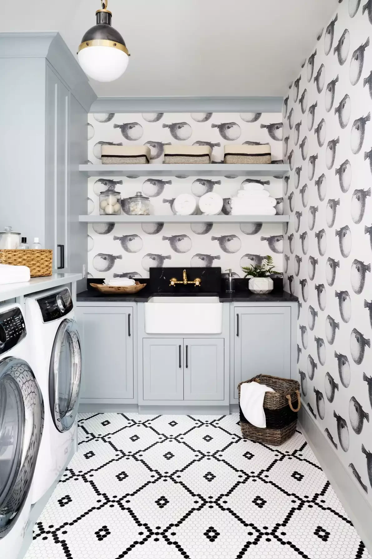 42 Brilliant Laundry Room Organization Solutions to Try This Season Woven Baskets