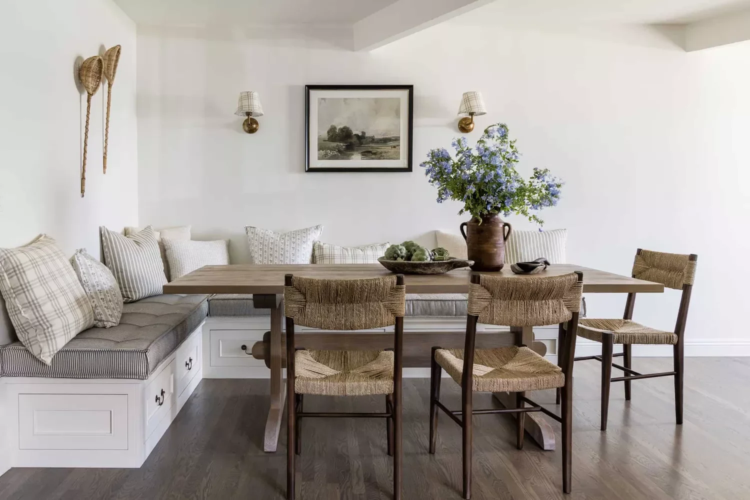 51 Cozy Farmhouse Wall Decorating Ideas That'll Transform Your Space 48 Woven Tools