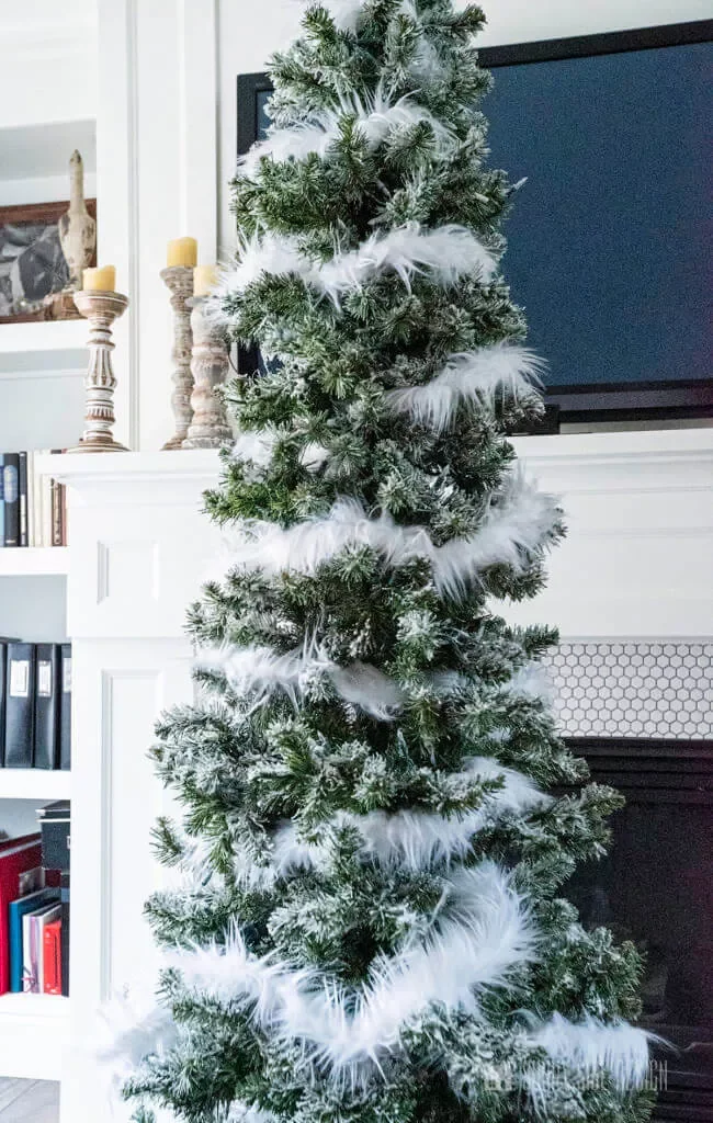 27 Stunning Flocked Christmas Tree Ideas That Transform Your Holiday Decor 16 Wrap It In Faux Fur