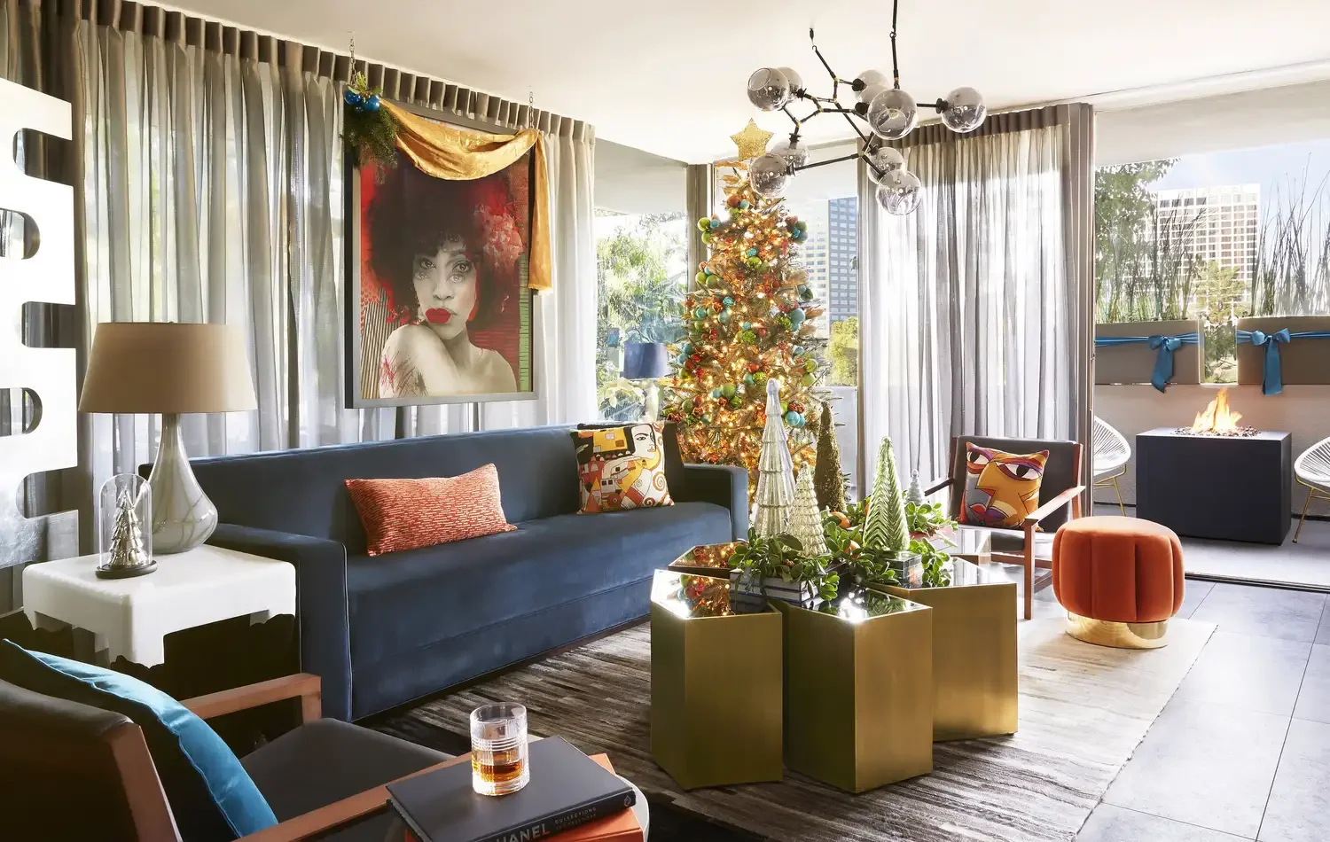 57 Stunning Outdoor Christmas Decorating Ideas That Will Transform Your Home's Holiday Curb Appeal 54 Wrap the Balcony With Bows