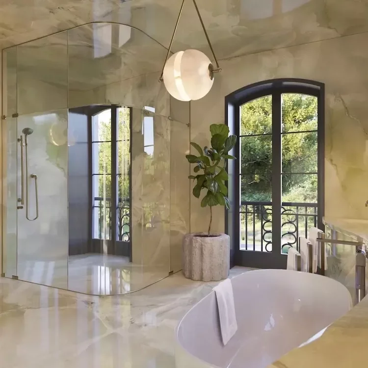 45 Sophisticated Bathroom Designs That Transform Your Home Into a Luxury Retreat 9 Wraparound Stone