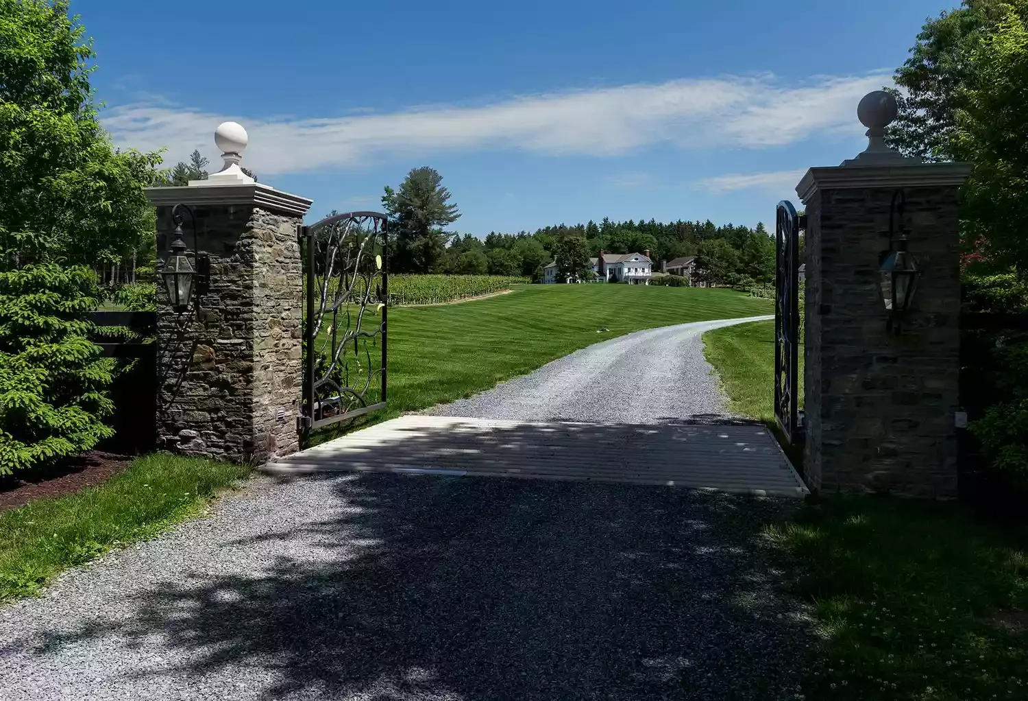 Wrought Iron Driveway Gate
