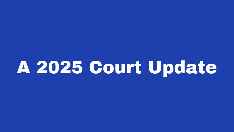 A 2025 Court Update