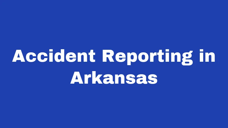 Boat Laws in Arkansas (2026): Your On-Water Legal Survival Guide 4 Accident Reporting in Arkansas