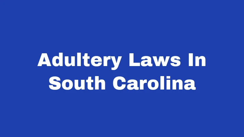Adultery Laws in South Carolina (2026): Still Illegal, Still Costly 363 Adultery Laws In South Carolina