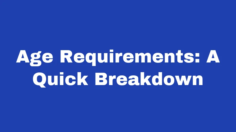 Gambling Laws in Kansas (2026): Know Before You Bet 4 Age Requirements: A Quick Breakdown