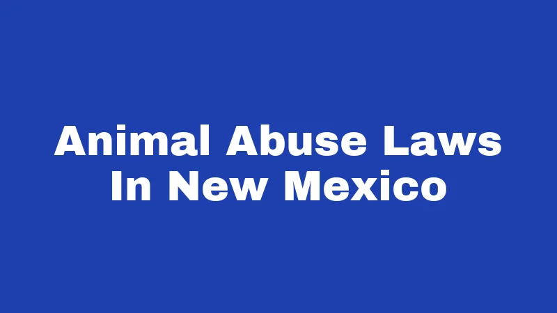 Alimony Laws in New Mexico (2026): Your Payments, Your Rights 11 Animal Abuse Laws In New Mexico