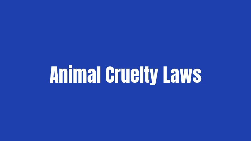 Animal Cruelty Laws
