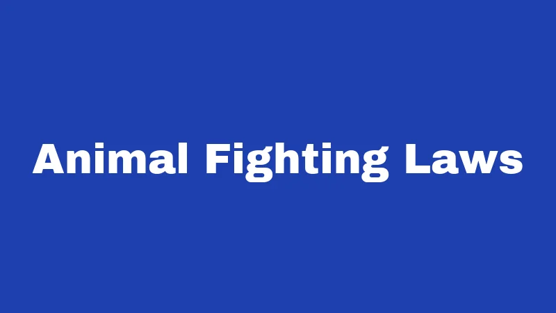 Animal Abuse Laws in Kansas (2026): Your Guide to Staying on the Right Side 2 Animal Fighting Laws
